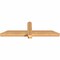 Ekena Millwork Eugene Smooth Timber Gable Bracket, Western Red Cedar, 48"W x 14"H x 3 1/2"D x 3 1/2"F, 7/12 Pitch GBW048X14X0404EUG00SWR - alternate 5